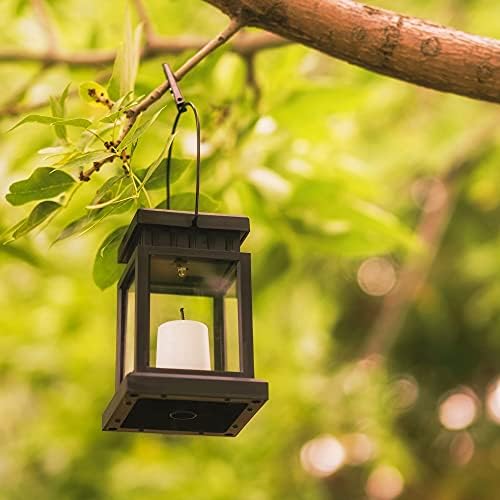 GIGALUMI Solar Hanging Lanterns – 8 Pack Waterproof Outdoor Candle Lights