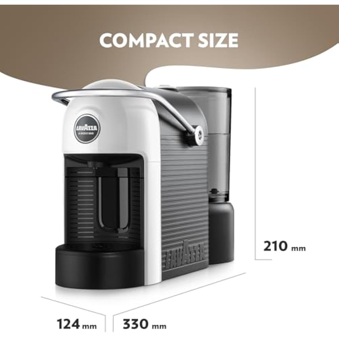 Lavazza Jolie EVO Coffee Capsule Machine | Sustainable Espresso Maker, White