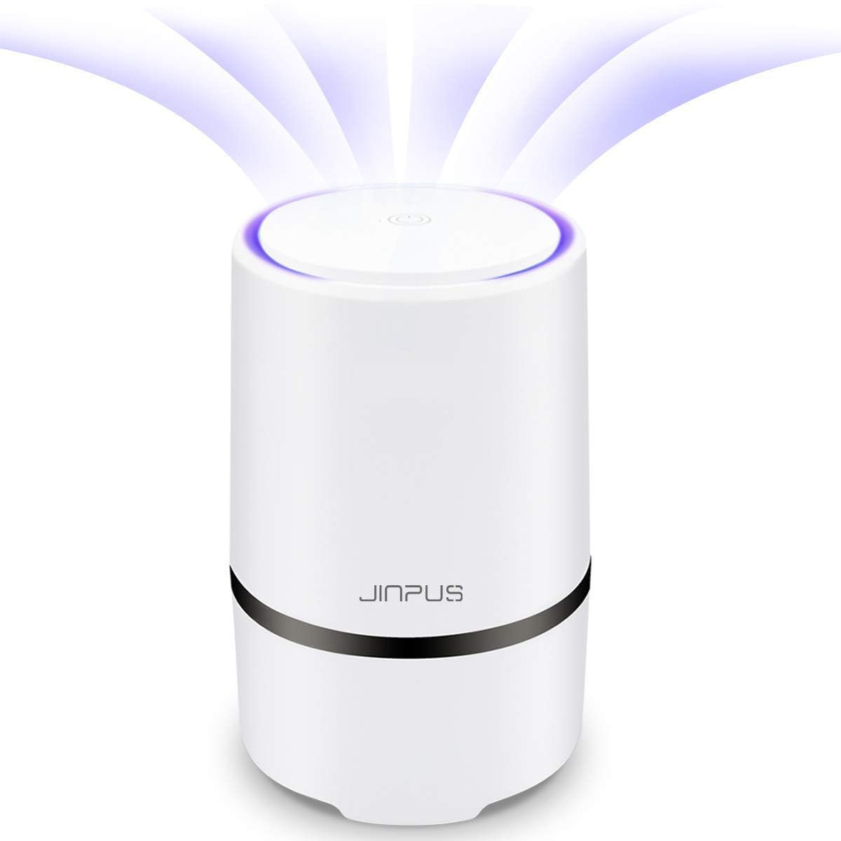 JINPUS Portable HEPA Air Purifier – Silent Ionizer for Dust and Allergies
