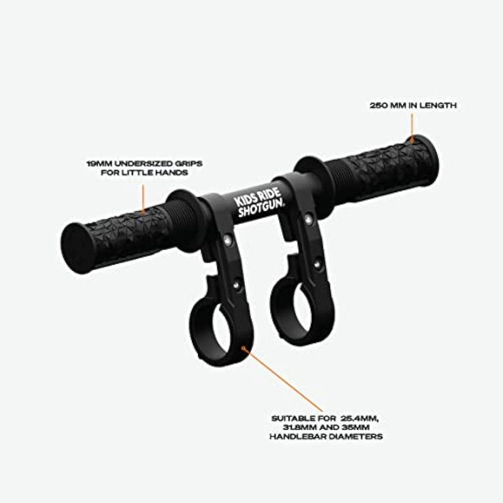 Kids Ride Shotgun Front Mounted Child Bike Seat & Handlebar Combo