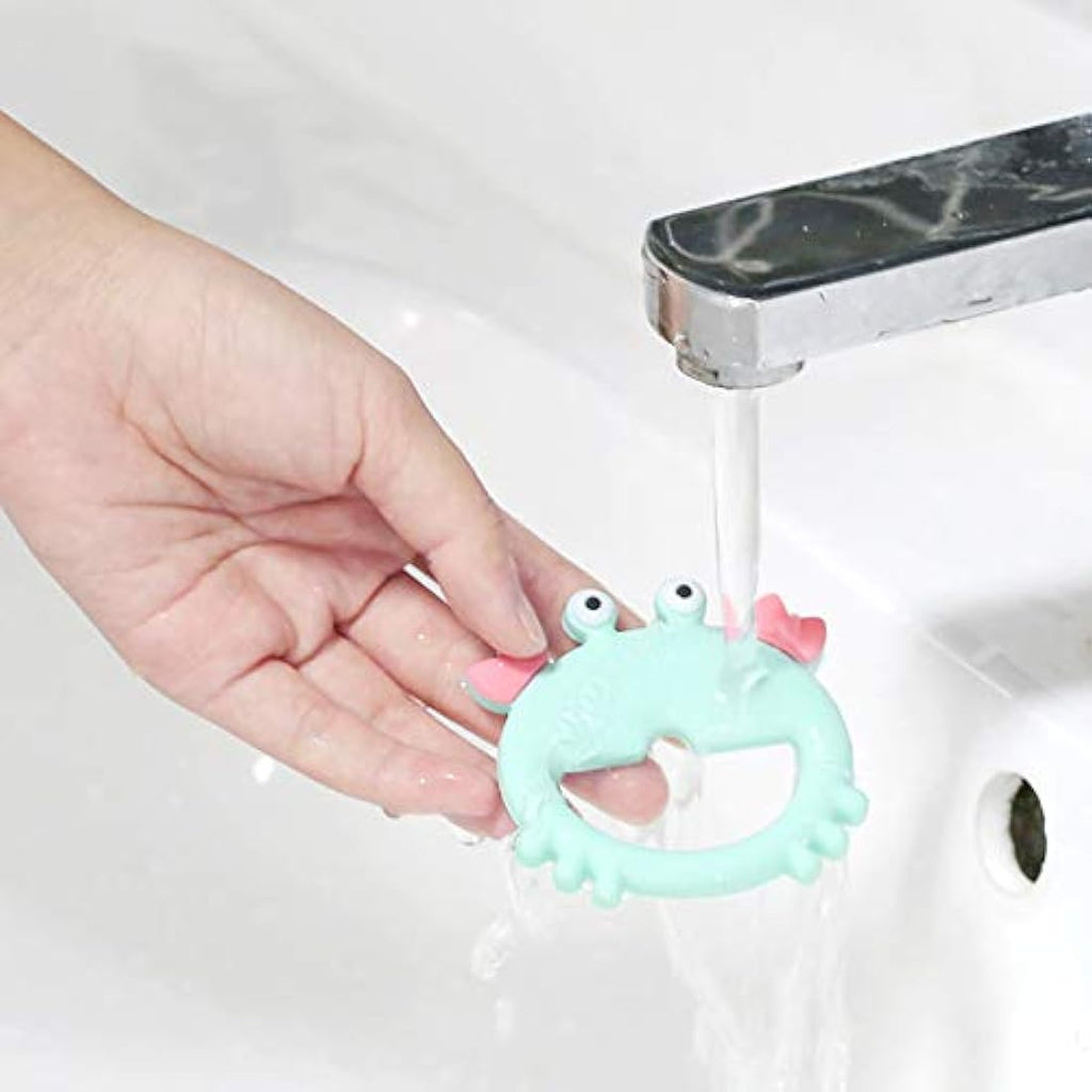 PREMYO Silicone Baby Teething Toy – BPA-Free Crab Teether for Sore Gums