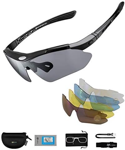 ROCKBROS Polarized Cycling Sunglasses | 5 Interchangeable Lenses TR90