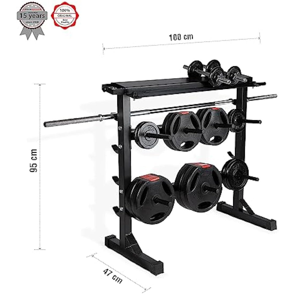 Ultrasport Steel Weight Plate Stand | 300kg Capacity Dumbbell Rack
