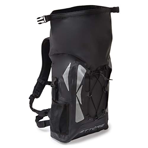 Ettore 30L Waterproof Cycling Rucksack | Reflective Dry Bag – Black