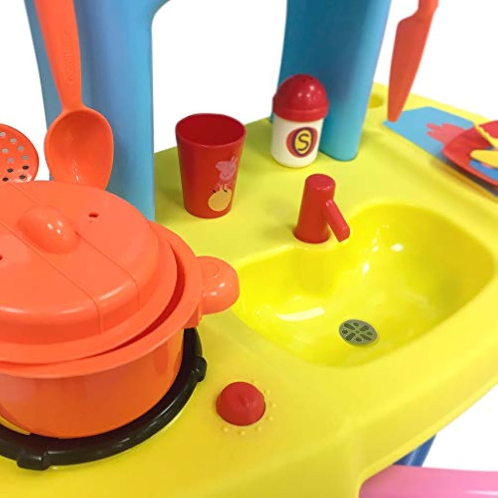 Smoby Peppa Pig Mi Cocina de Juguete con 13 Accesorios para Niños