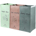 Jolof Store Recycling Bags | 3-Pack Waterproof Woven Waste Bins