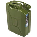 Draper 07218 20L Steel Fuel Can – Leak-Proof Green Jerrycan Container