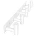 WUIVIUT Heavy Duty Stainless Steel T-Shape Wall Mounted Coat Rack | 5 Hooks