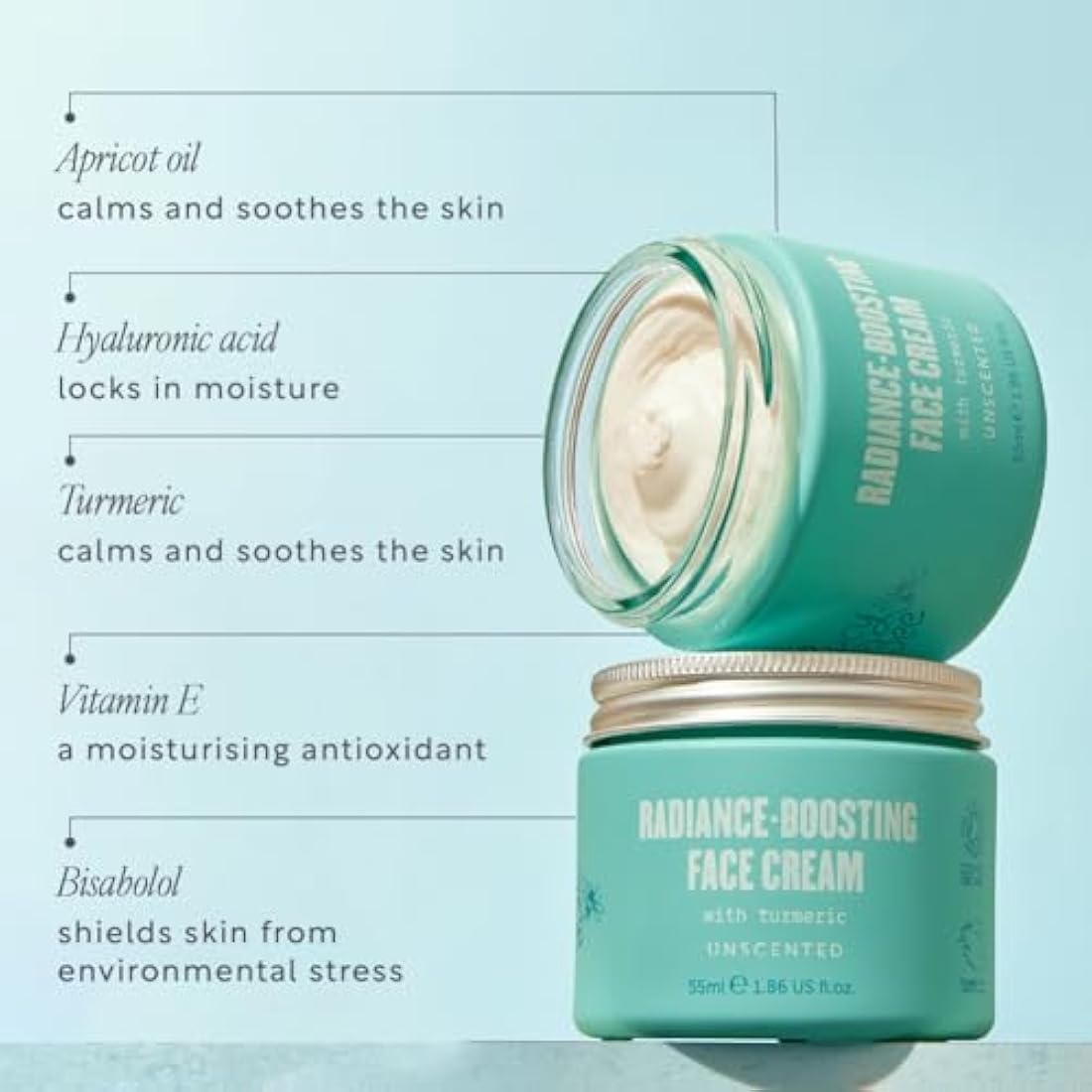 Lucy Bee Organic Radiance Face Cream | Sensitive Skin Moisturiser | 55ml