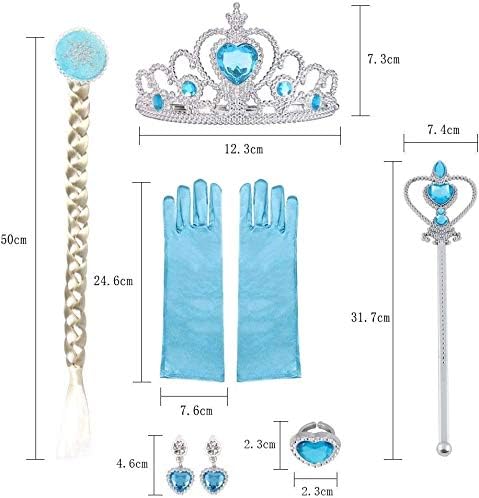 Jolof Store Girls Princess Costume - Deluxe Fancy Dress with Accessories