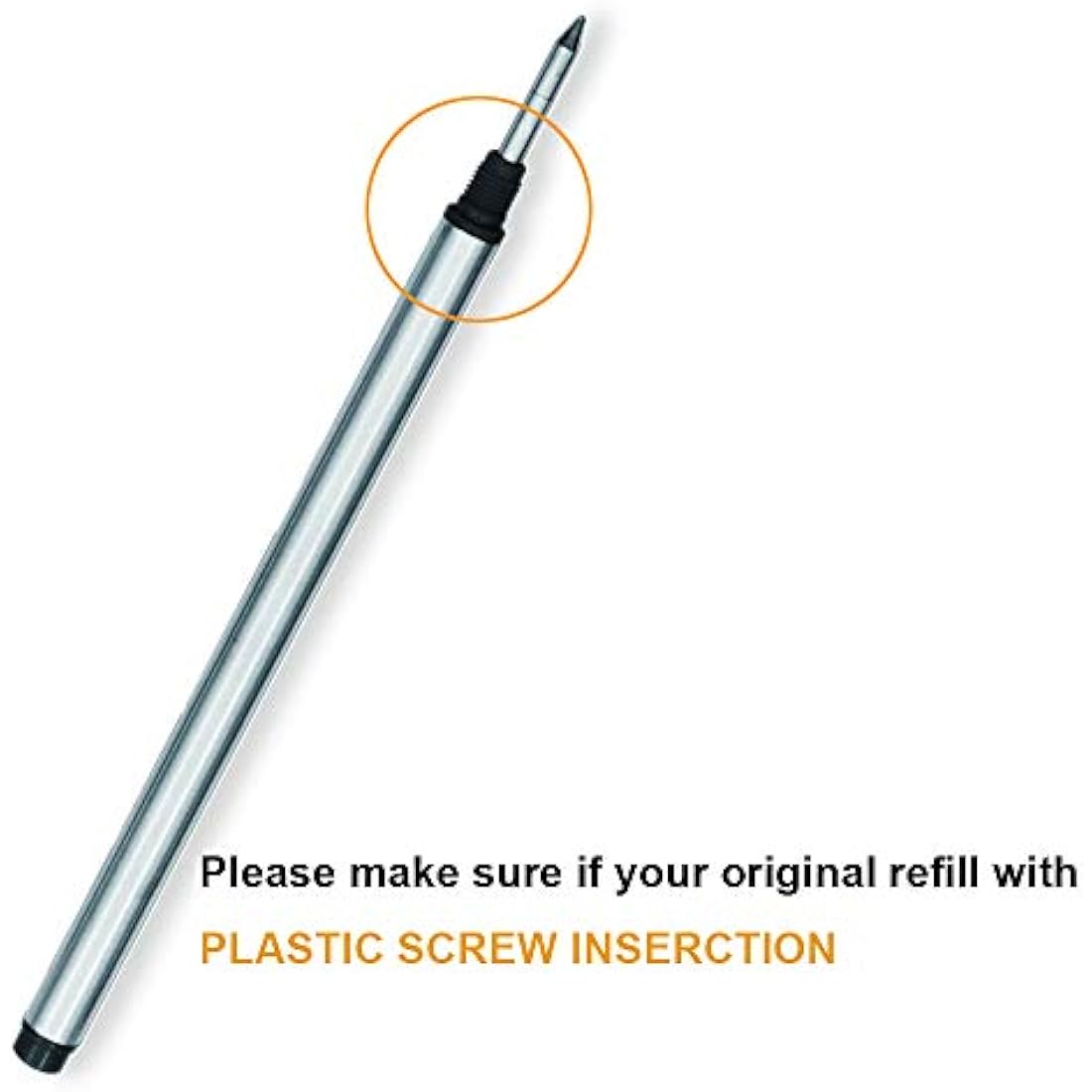 Jolof Store Rollerball Pen Refills – 10 Pack Blue & Black Medium 0.7mm