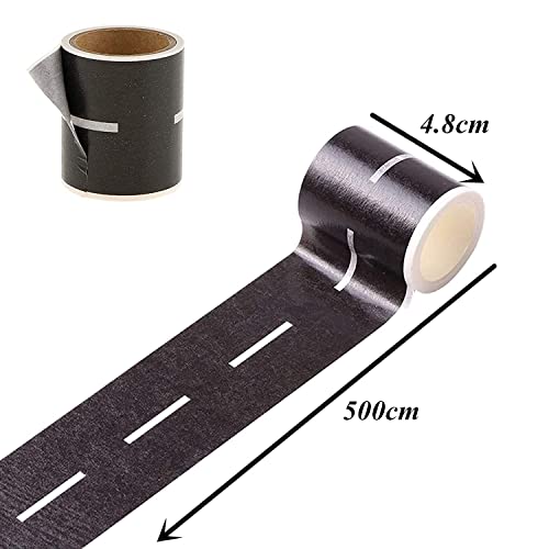 EPRHAY Black Road Tape for Toy Cars – 3 Rolls Washi Paper Race Track