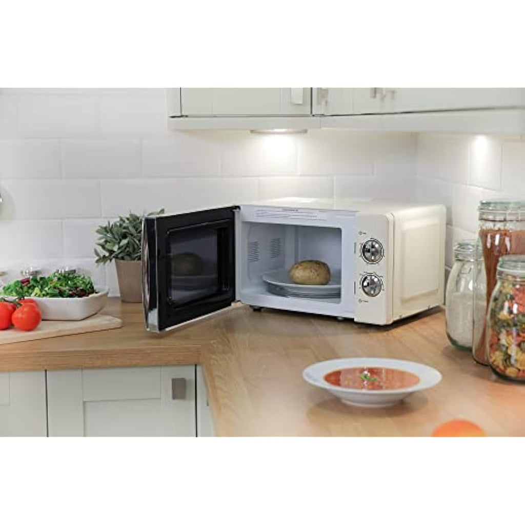 Russell Hobbs RHMM701C Solo Microwave | 17L 700W Cream Compact
