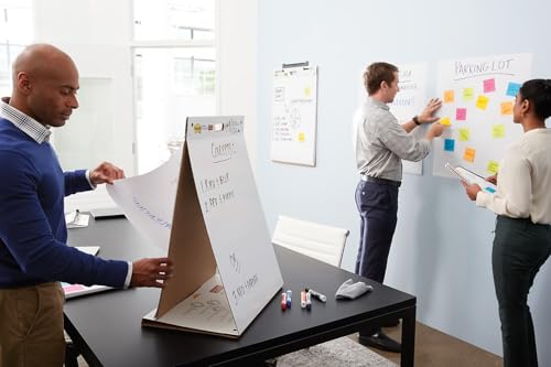 Post-it Super Sticky Meeting Chart – 584x508mm White Pad, 20 Sheets
