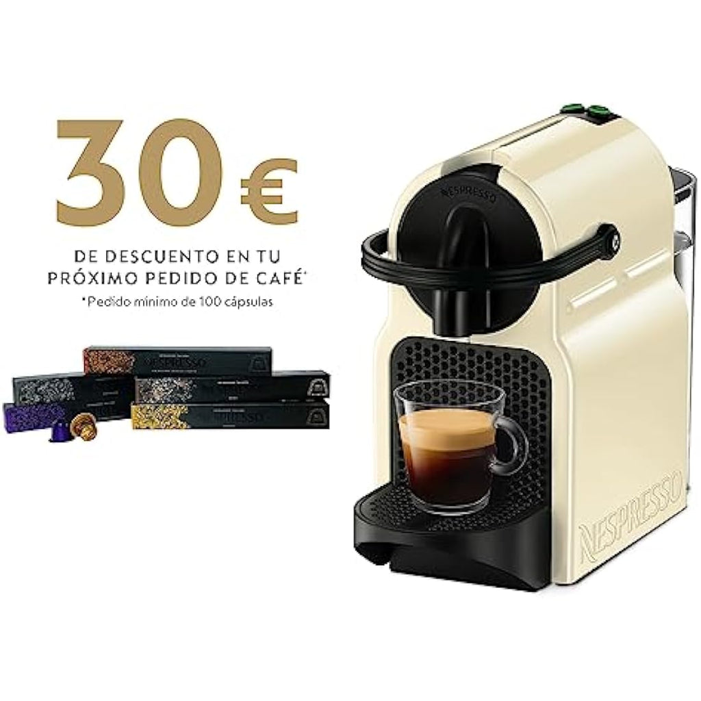 DeLonghi Inissia Nespresso Espresso Machine - Vanilla Cream EN 80 CW