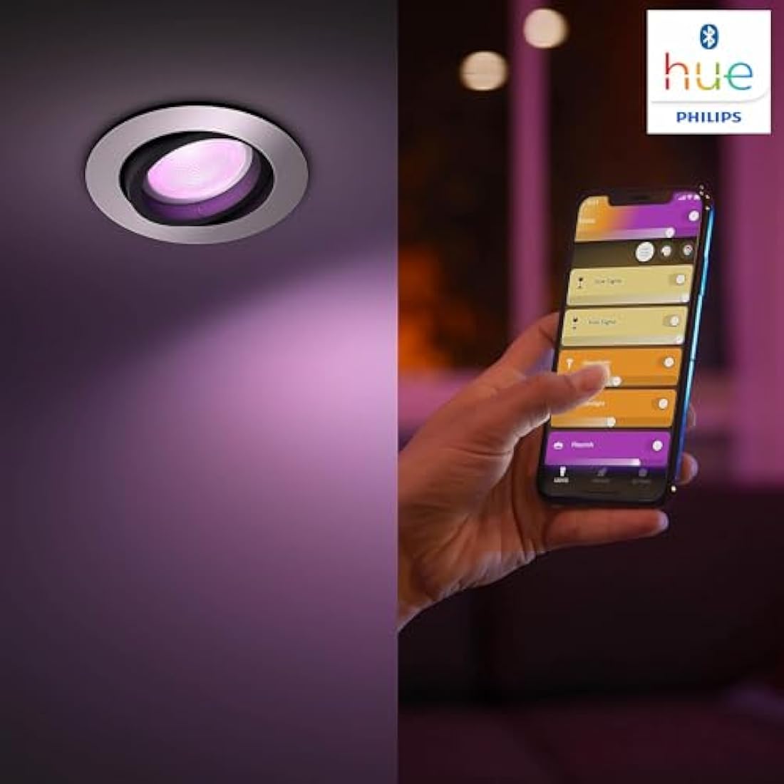 Philips Hue Centura Smart Ceiling Light | Round White RGB Ambiance