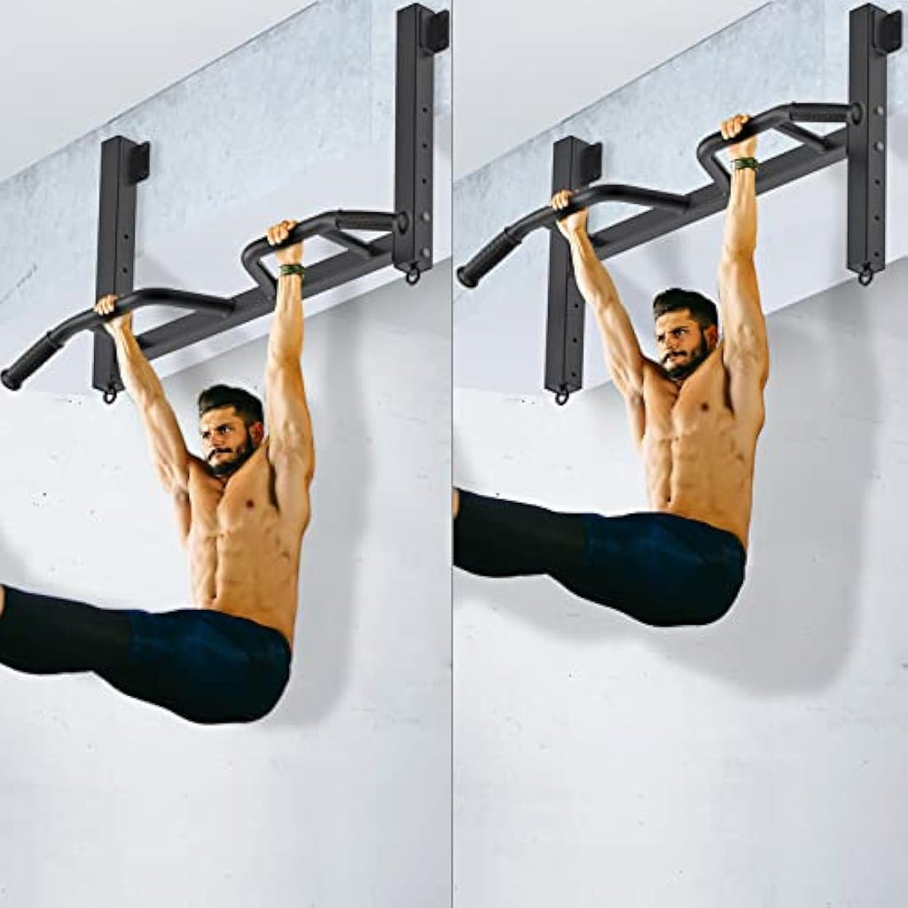 Kipika Ceiling Mount Pull Up Bar | 4-Level Height Adjustable Steel
