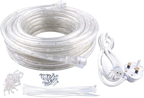 Jolof Store 52.5ft Warm White LED Rope Lights – Waterproof & Connectable