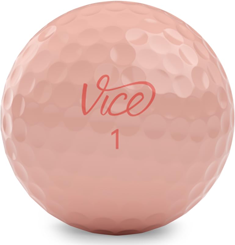Vice Golf Pro Soft Hue Peach Parfait Urethane Golf Balls - 3 Piece
