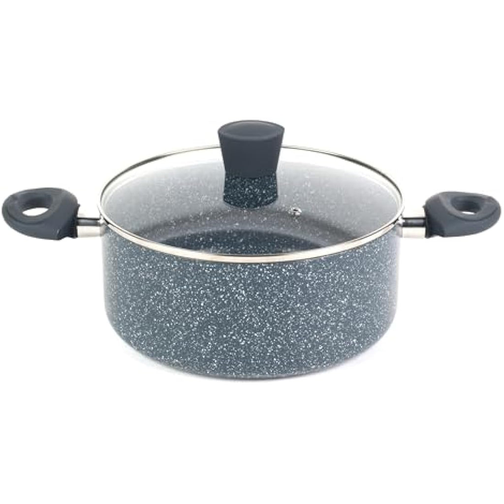 Russell Hobbs 24cm Non-Stick Stockpot – Blue Marble Induction Cooking Pot