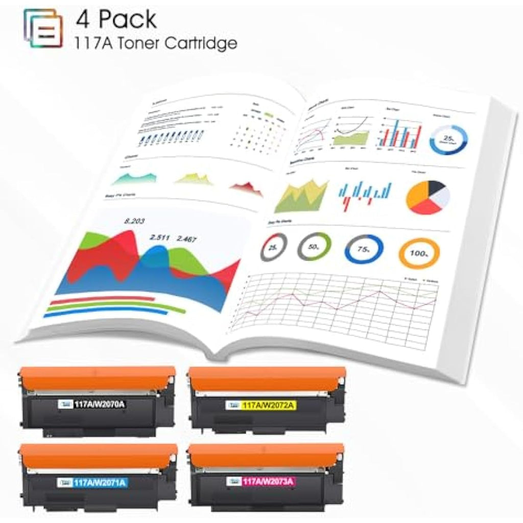 Cool Toner 117A Compatible Cartridge 4-Pack for HP Color Laser MFP 178 179