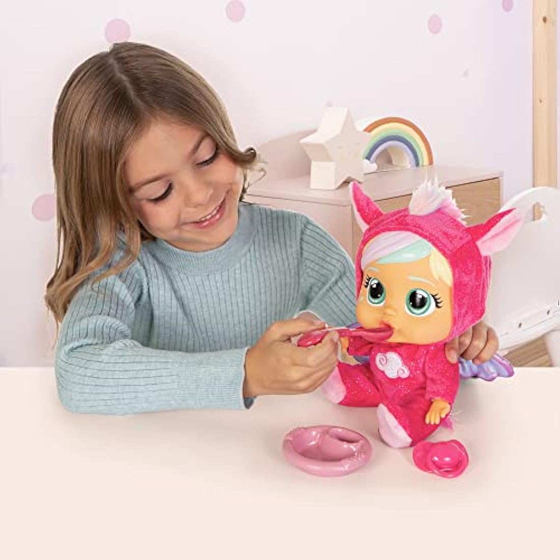 Cry Babies Loving Care Fantasy Hannah Interactive Doll with Accessories