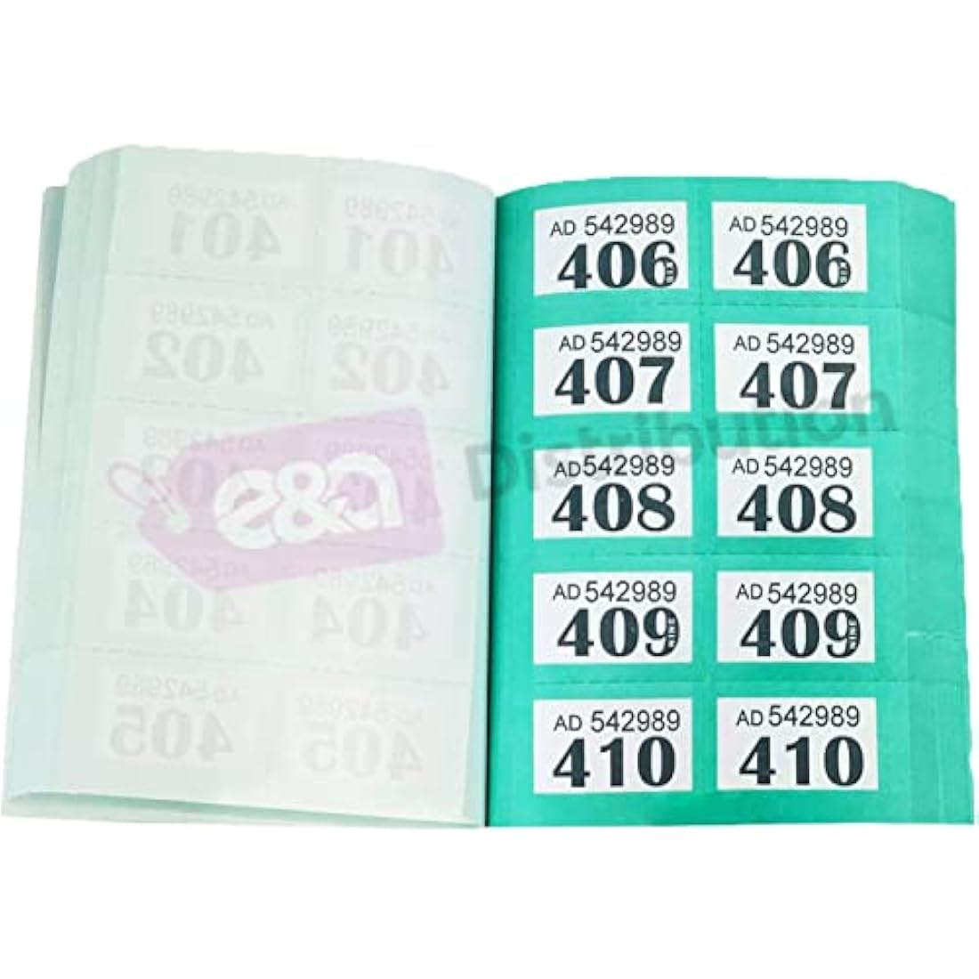 Jolof Store Raffle Tickets – 4 Books of 1-1000 Numbered Cloakroom Tickets