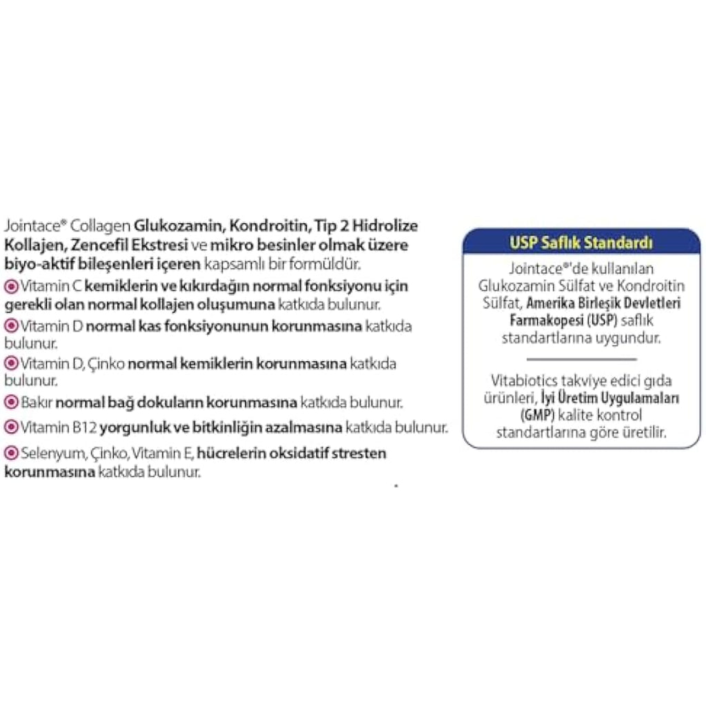 Vitabiotics Jointace Collagen – Joint Health Supplement with Glucosamine