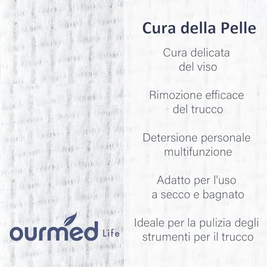 Ourmed Life Disposable Face Towels – 300 Count Biodegradable Wipes