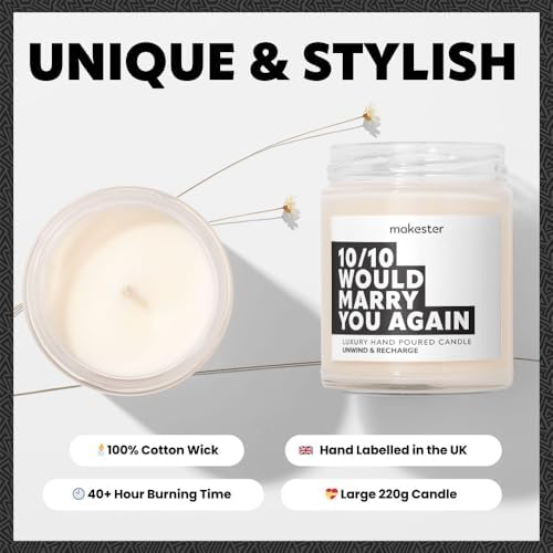 Funny Anniversary Scented Candle – Luxury Soy Wax, 220g