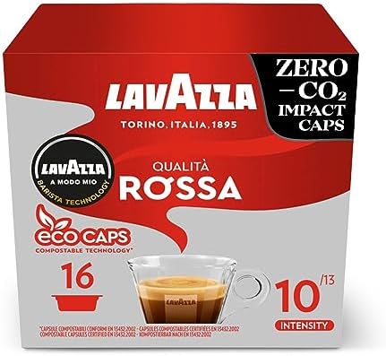Lavazza A Modo Mio Qualità Rossa Coffee Pods - 96 Compostable Capsules