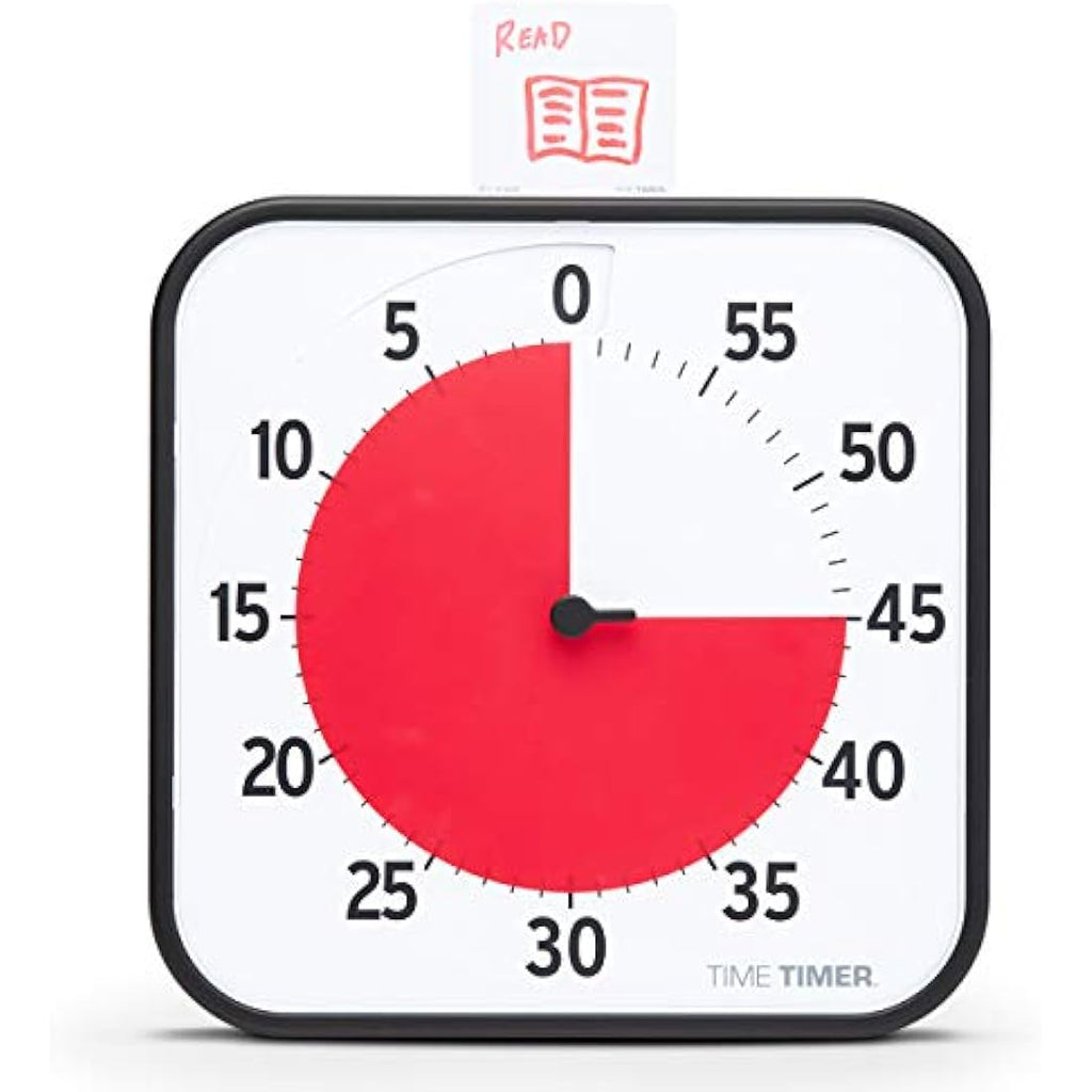 Time Timer Visual Countdown Clock | 60-Minute ADHD Learning Tool, White