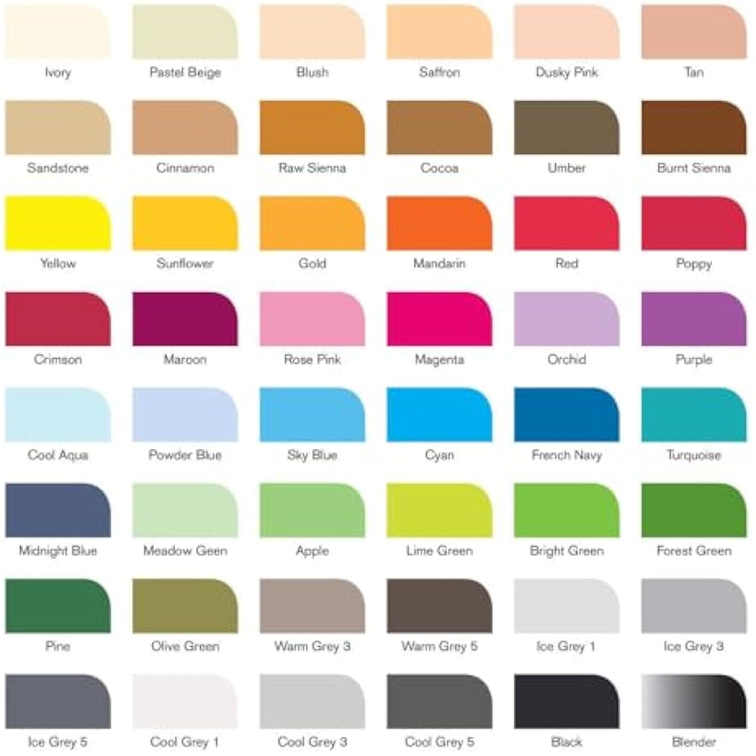 Winsor & Newton Promarker Set - 48 Alcohol Based Dual Tip Markers