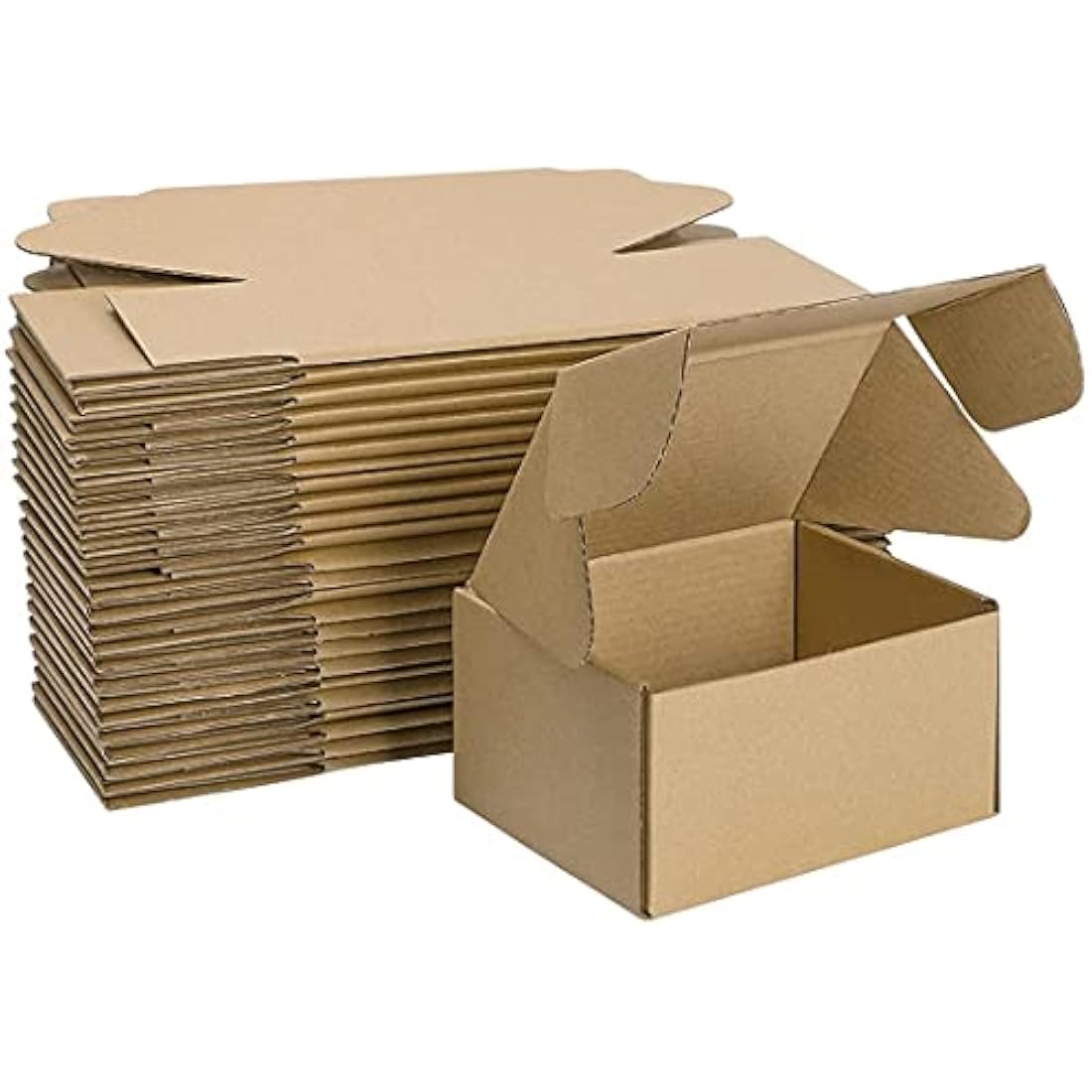 HORLIMER 25 Pack Shipping Boxes | 6x4x3 Brown Corrugated Mailer Boxes