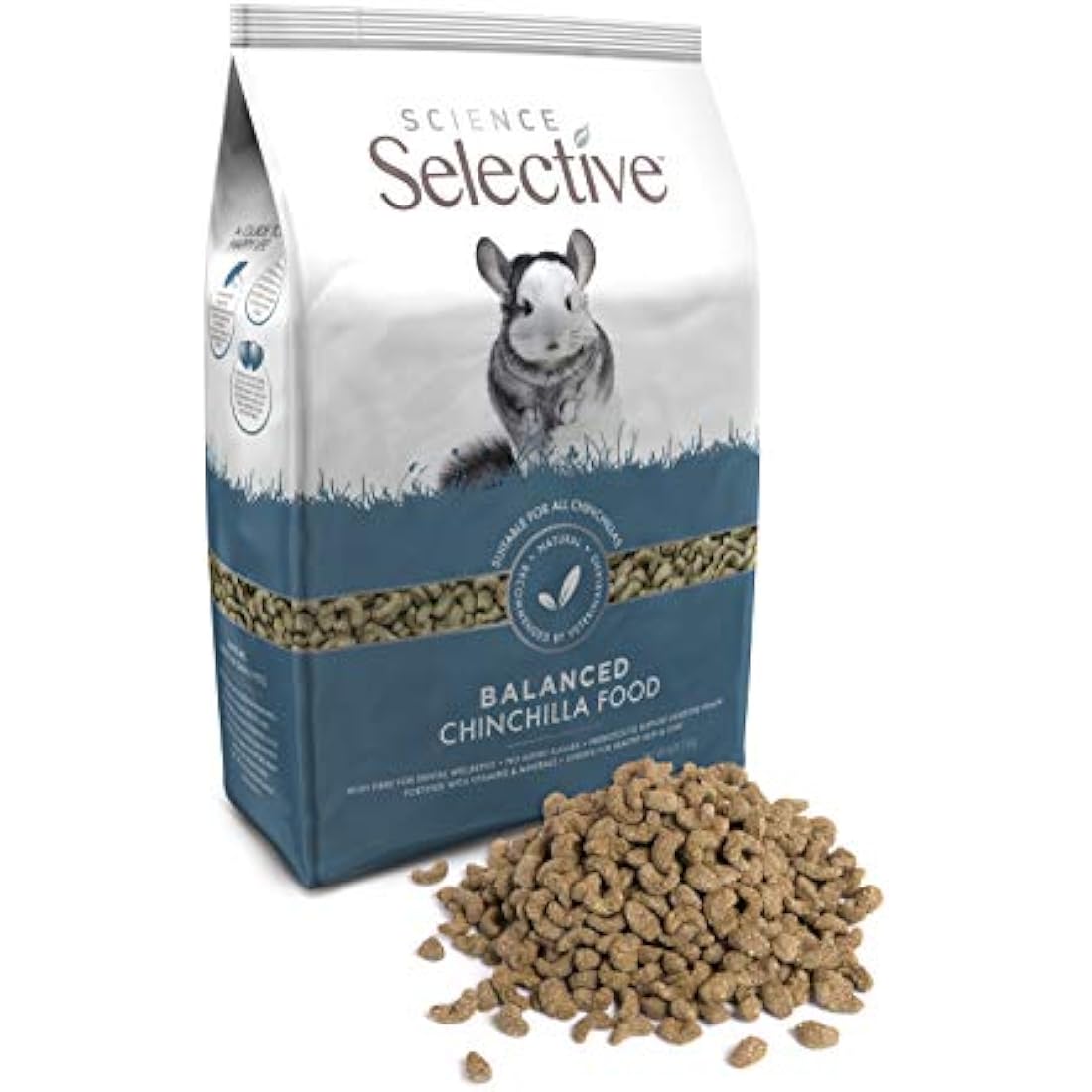 Supreme Science Selective Chinchilla Food – High Fibre Diet, 1.5kg
