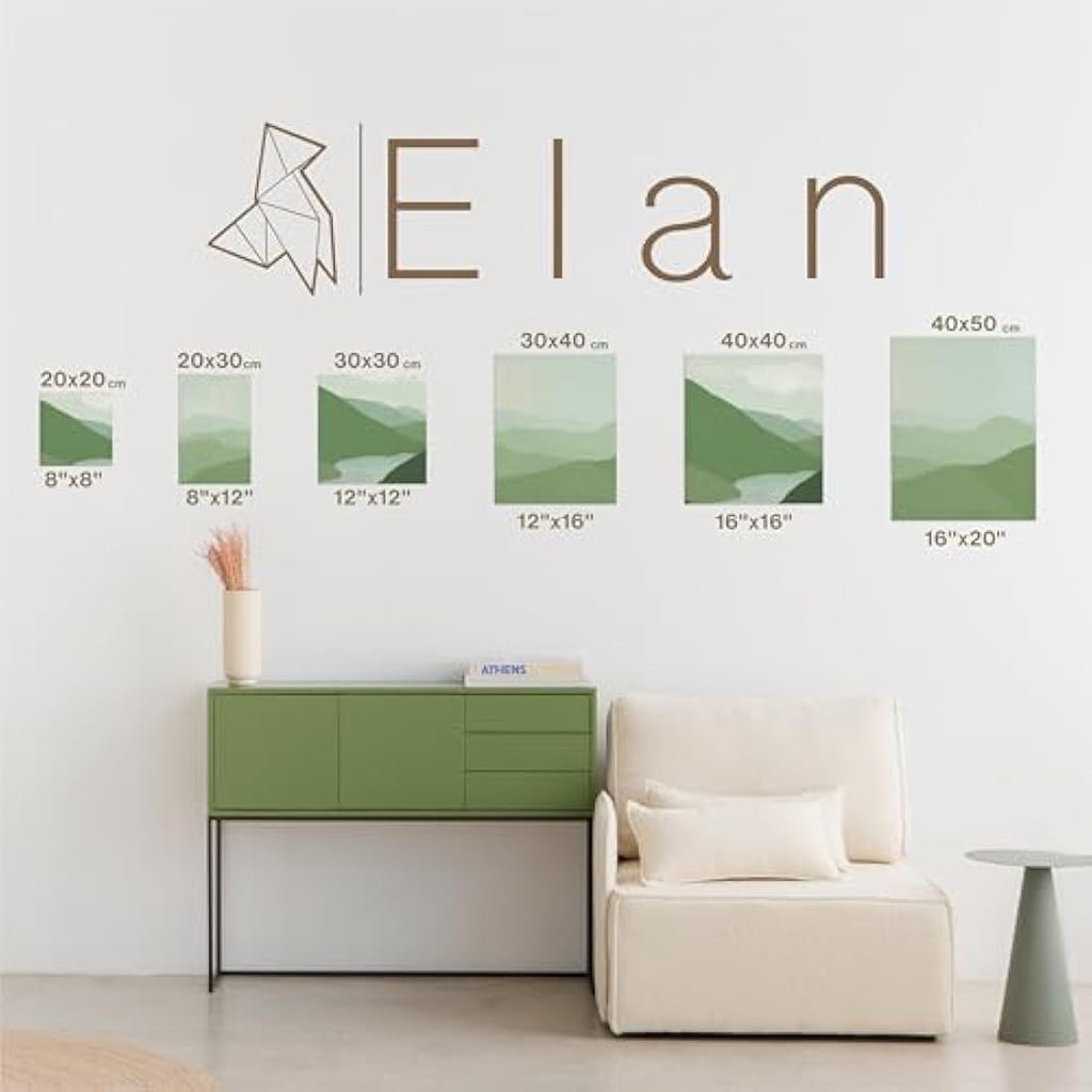 Elan Stretched Canvas 40x50cm 6-Pack | Triple Primed 100% Cotton