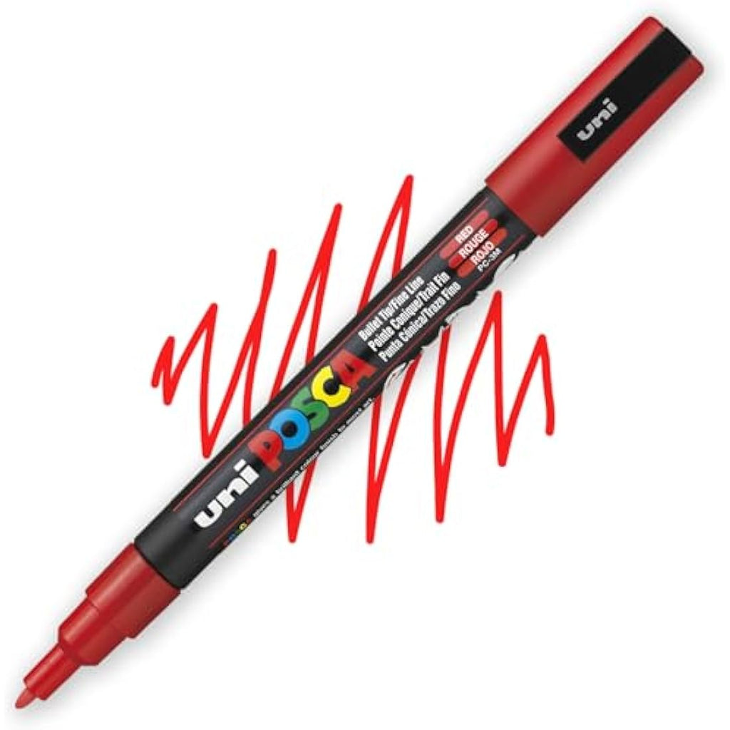 Posca PC-3M Paint Markers | Fine Tip Water-Based Pens | Set of 16