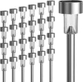 GIGALUMI Solar Garden Lights | 24 Pack Stainless Steel Outdoor Pathway Lights