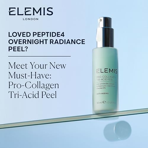 ELEMIS Peptide4 Overnight Radiance Peel – Lactic Acid Exfoliator, 30ml