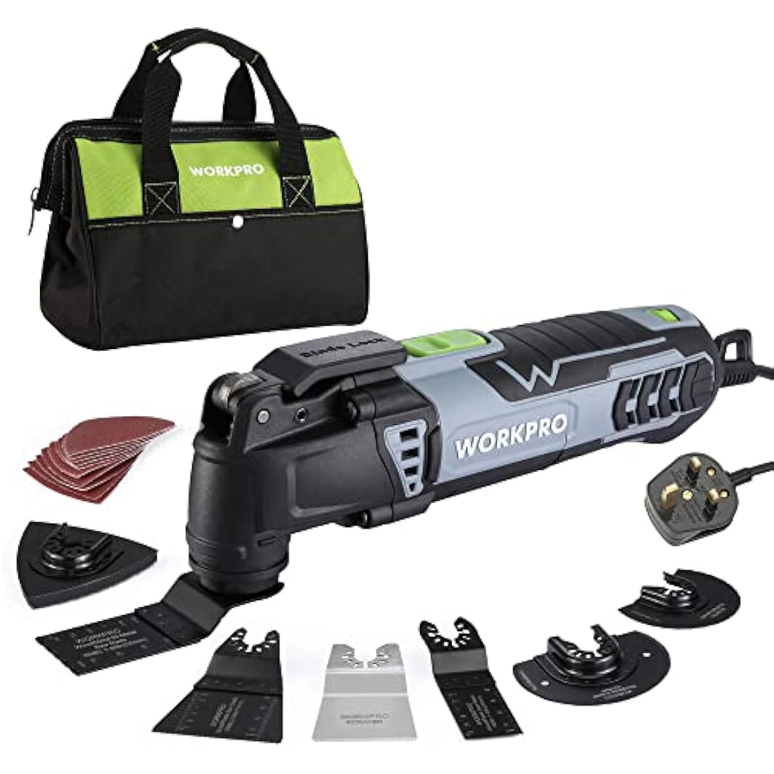 WORKPRO 300W Oscillating Multi Tool Kit | 7 Speeds with 17pc Accessories
