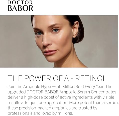 DOCTOR BABOR Retinol Renewal Ampoules | Anti-Ageing Face Serum | 7 x 2 ml
