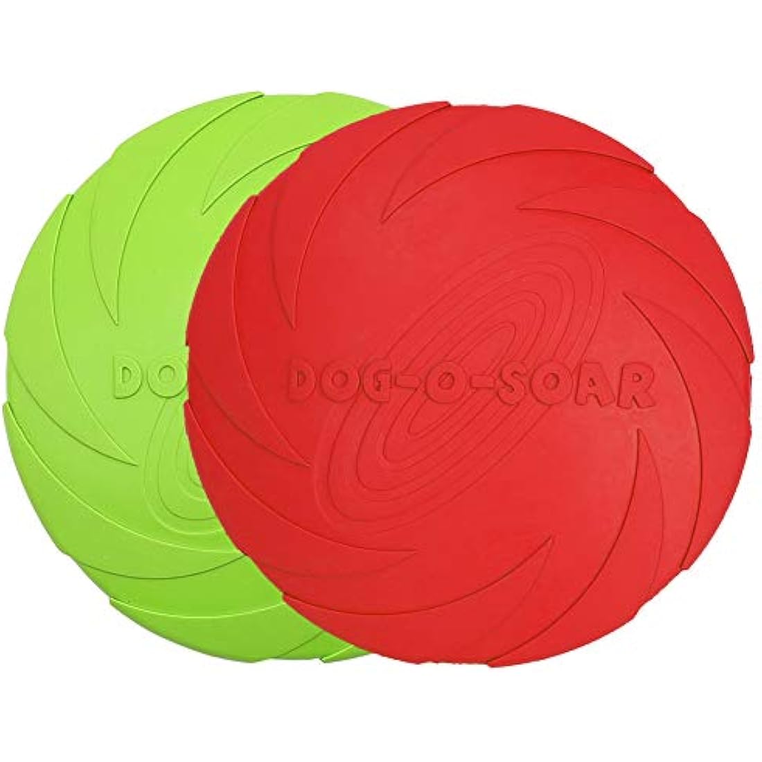 Dog Flying Disc – 2 Pack 7 Inch Floating Rubber Fetch Toy