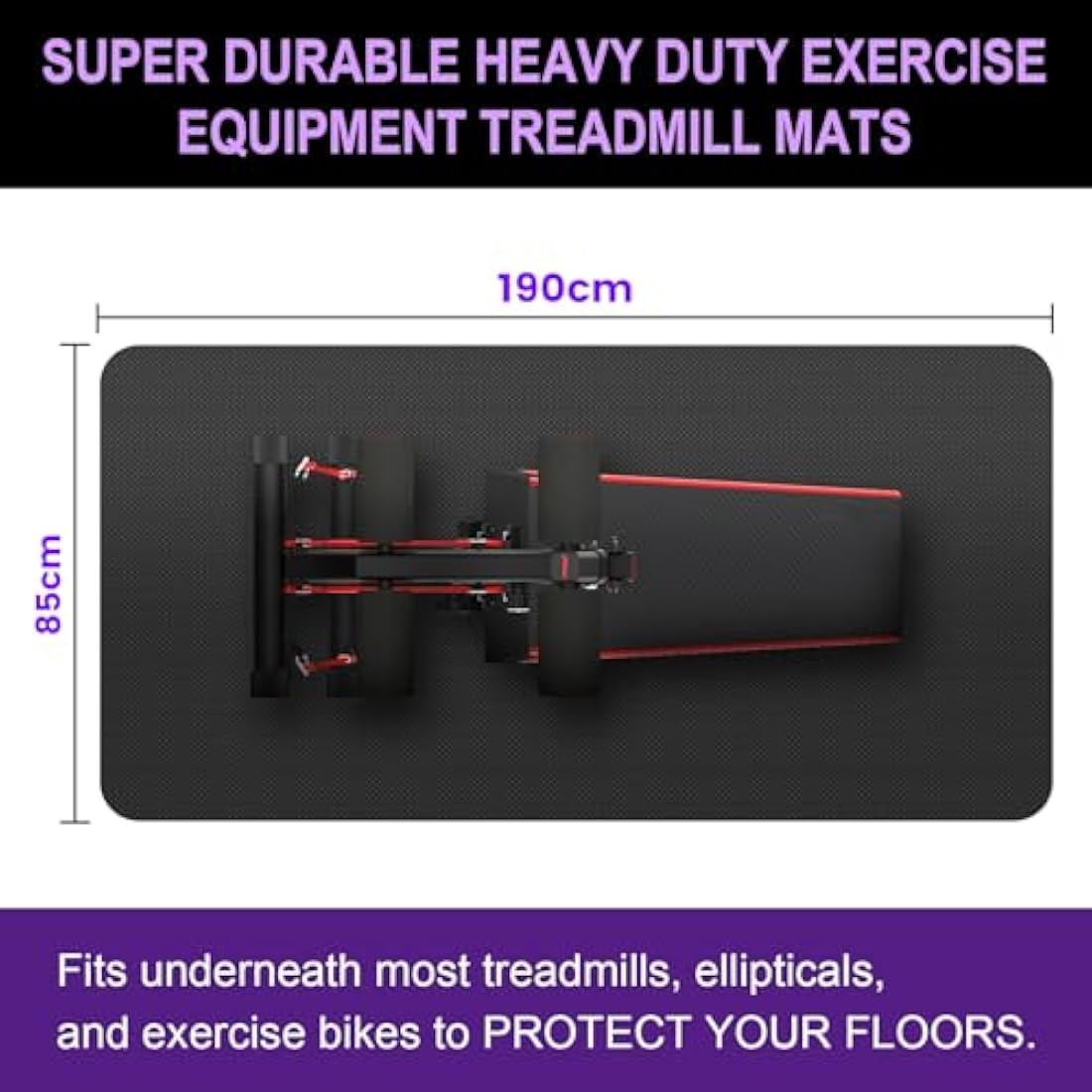 Heavy-Duty Treadmill Mat | Non-Slip Exercise Floor Mat