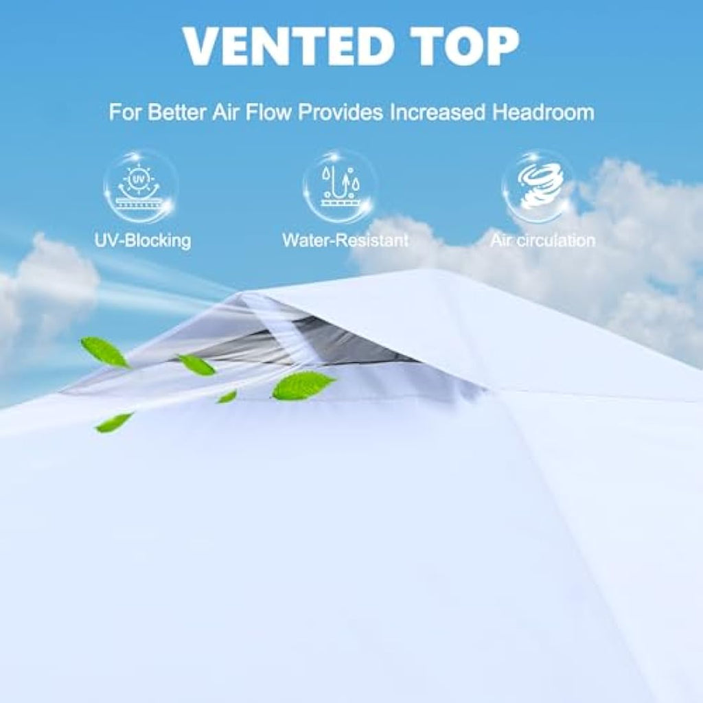 MASTERCANOPY Pop-up Gazebo Tent | 2x2M Waterproof Canopy with Sidewall