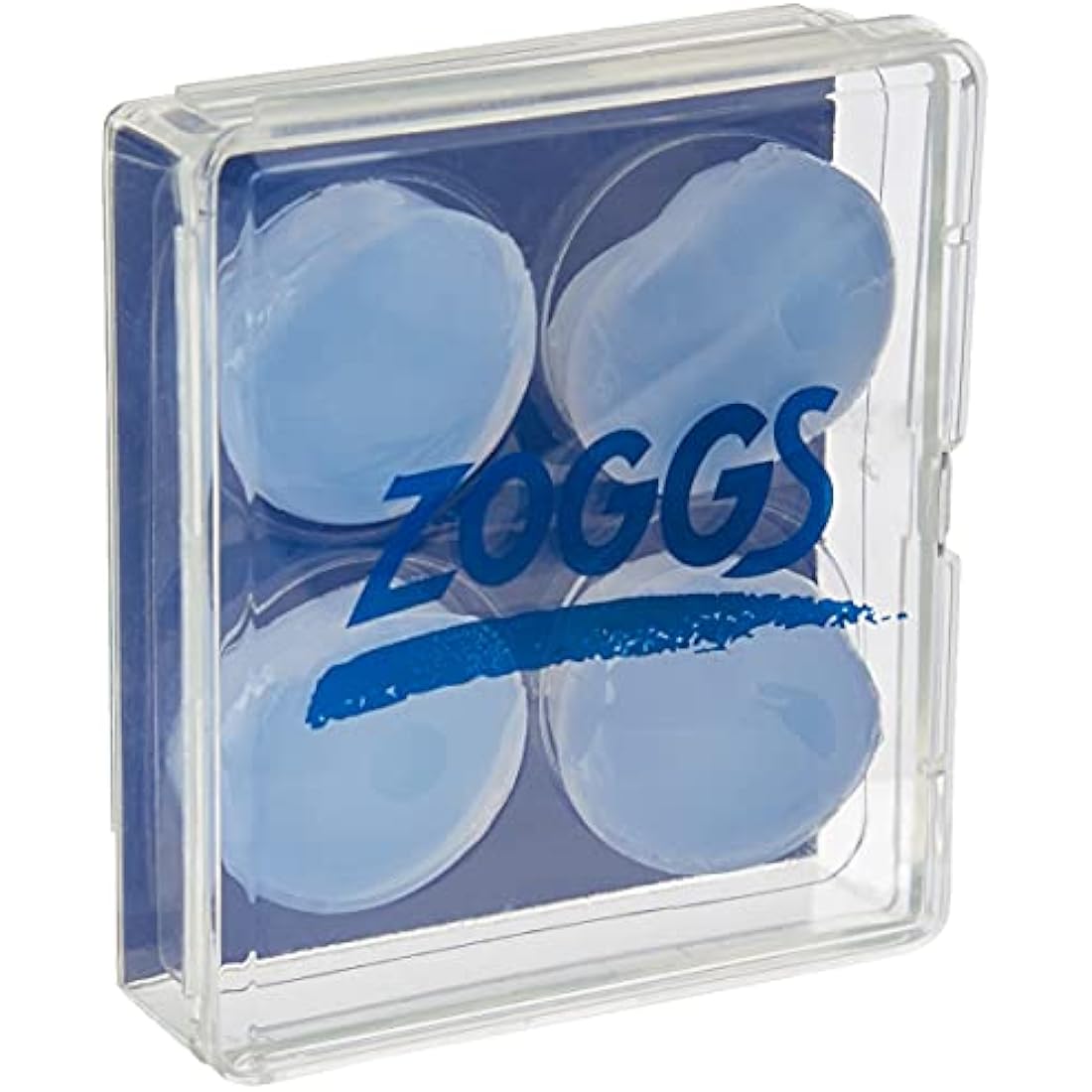 Zoggs Silicone Reusable Swimming Ear Plugs – Hypoallergenic, 4 Pack