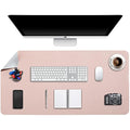 DOBAOJIA Dual-Side PU Leather Desk Pad - Large Waterproof Mouse Mat
