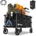 Sekey 200L Folding Wagon | Heavy-Duty All-Terrain Festival Trolley, Black