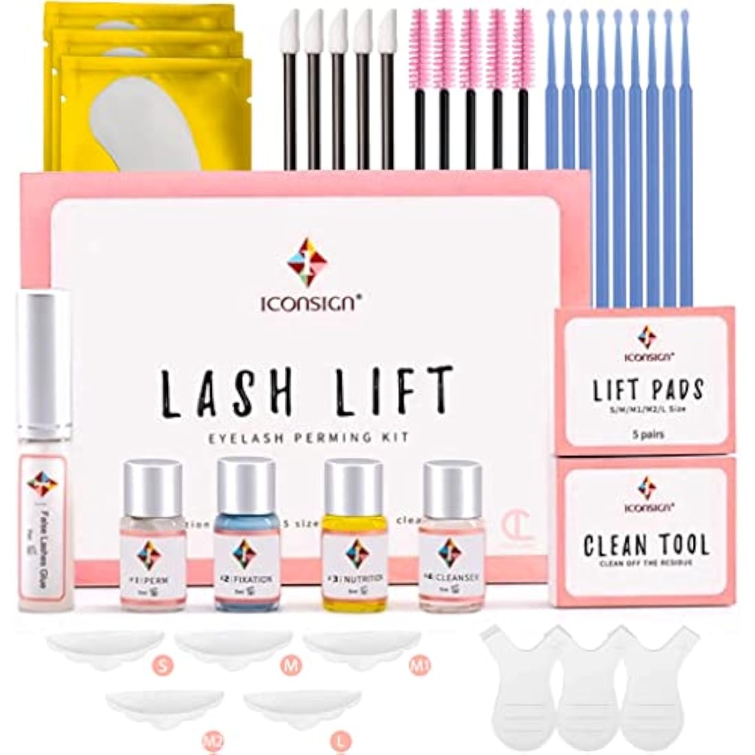 Iconsign Lash Lift Kit by  – Semi-Permanent Eyelash Perming Set