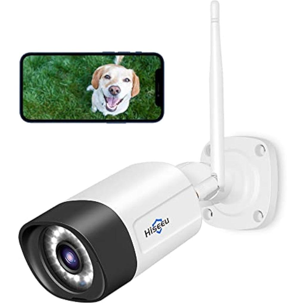 Hiseeu 5MP Outdoor Wireless Security Camera – IP66 Waterproof & Night Vision