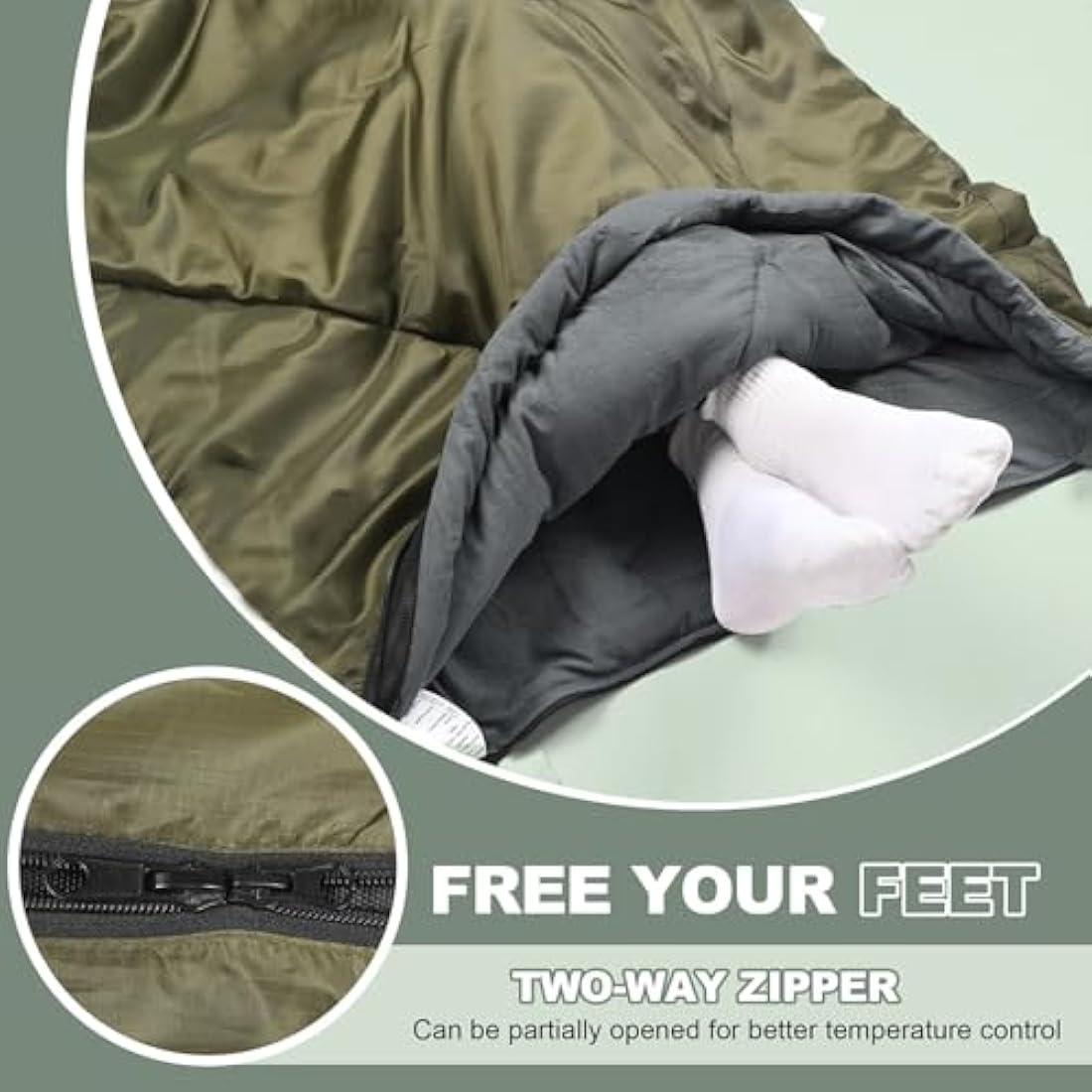 Mcota XL Sleeping Bag | Lightweight Waterproof Camping & Backpacking Bag